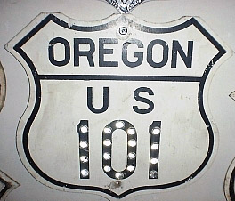 1940s highway marker.