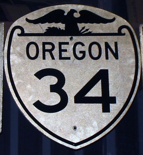 1950s highway marker.