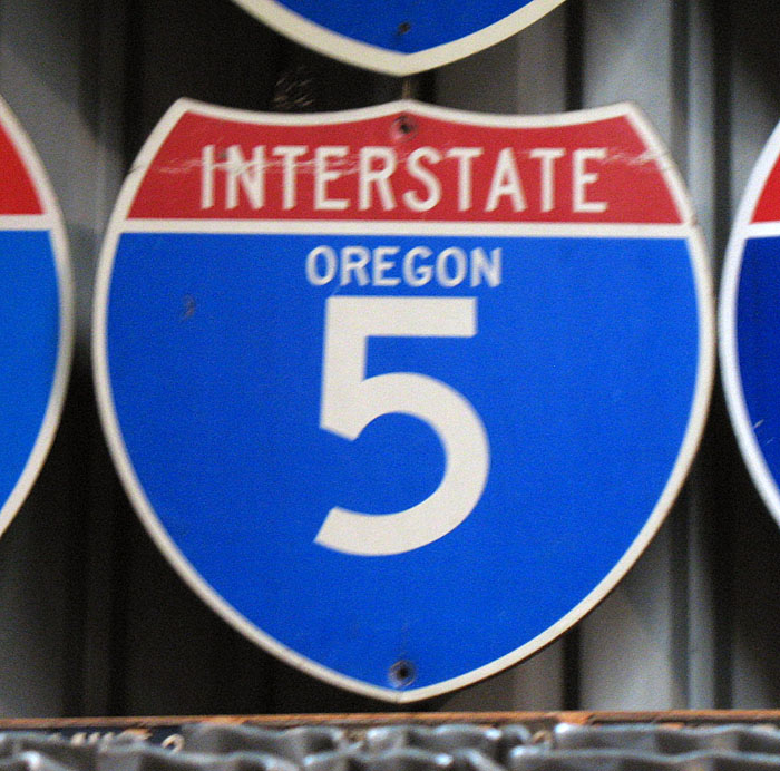 1970s highway marker.
