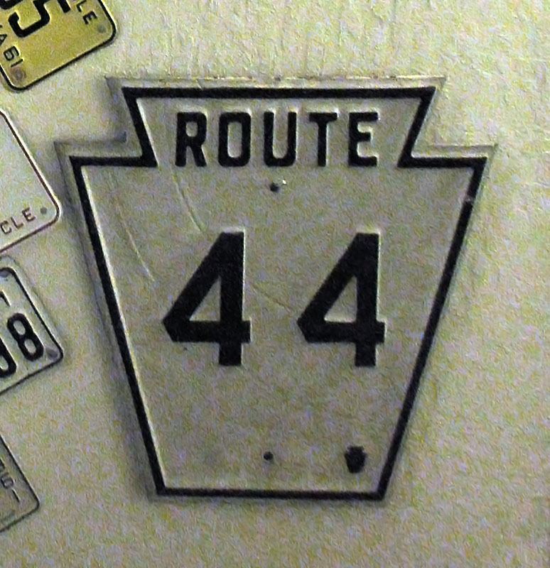 1920s highway marker.