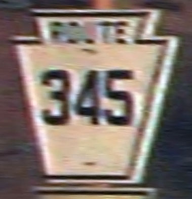 1920s highway marker.