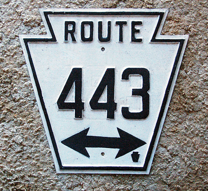 1920s highway marker.