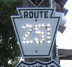 1930s highway marker.