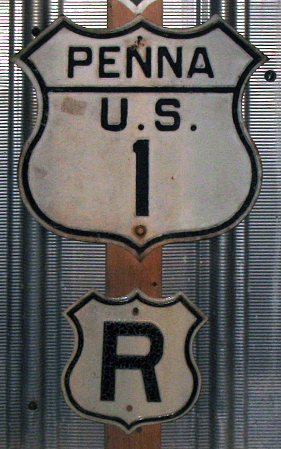 1930s highway marker.