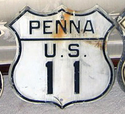 1930s highway marker.