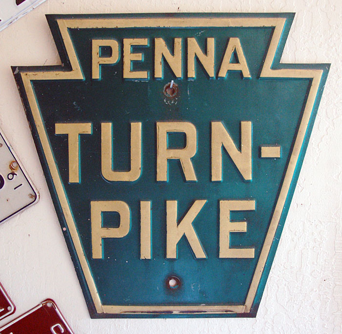 1940s highway marker.