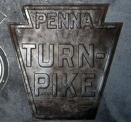 1940s highway marker.
