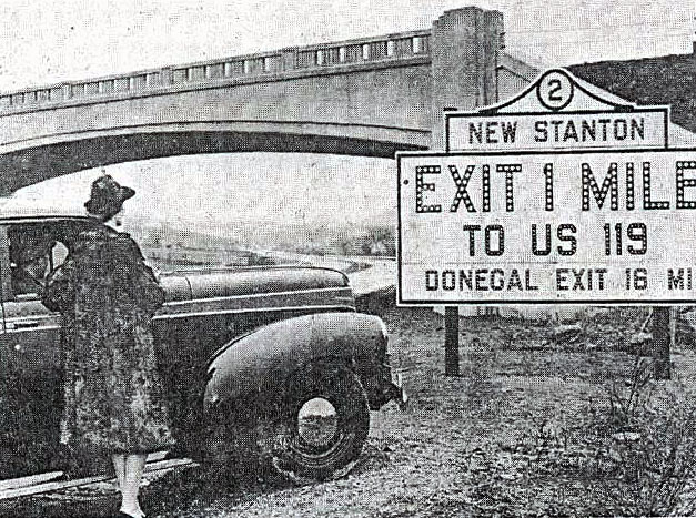 1980s highway marker.