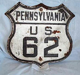 1920s highway marker.