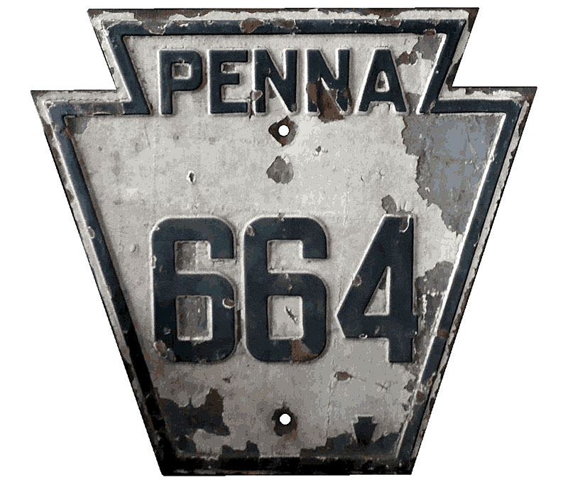 1930s highway marker.