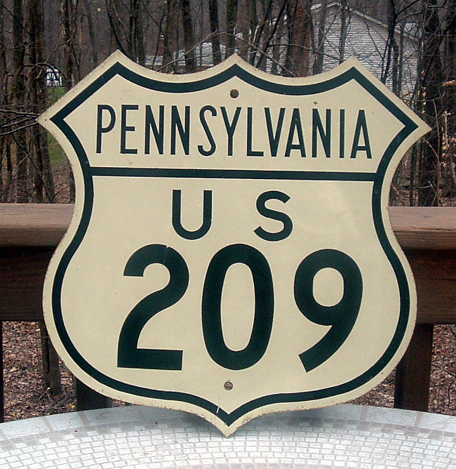 1940s highway marker.