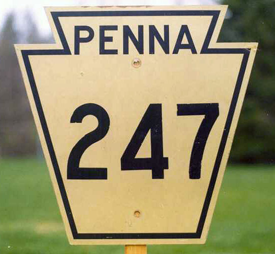 1940s highway marker.