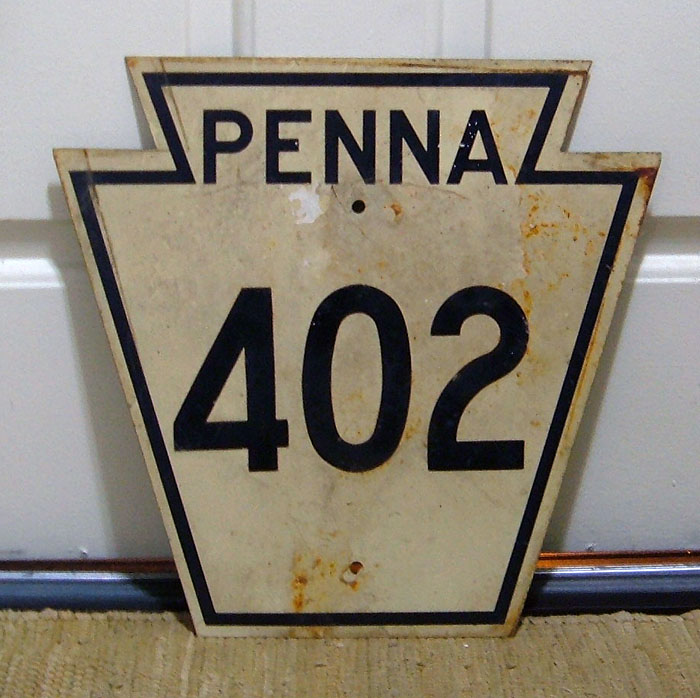 1940s highway marker.