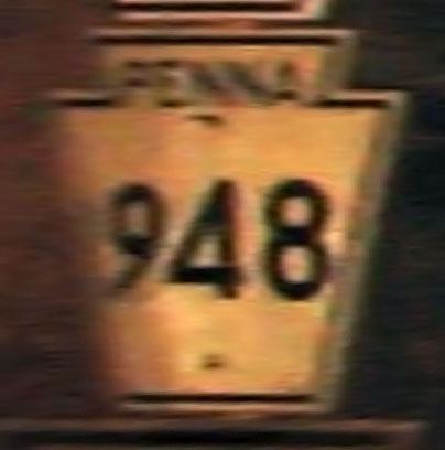 1940s highway marker.