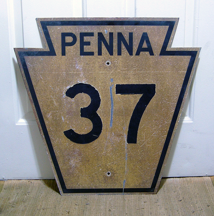 1950s highway marker.