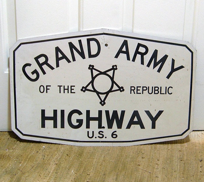 1960s highway marker.