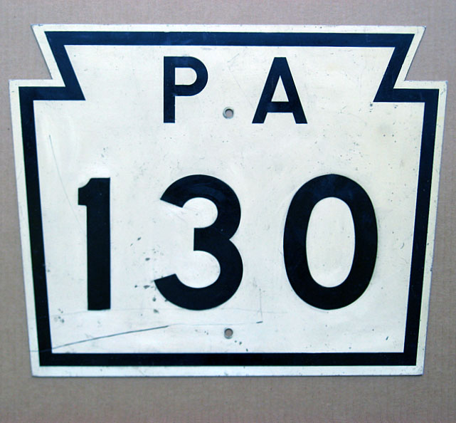 1960s highway marker.