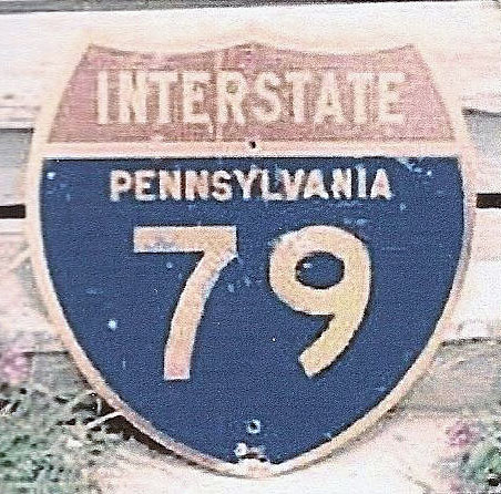 1960s highway marker.