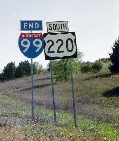Southbound end shield.