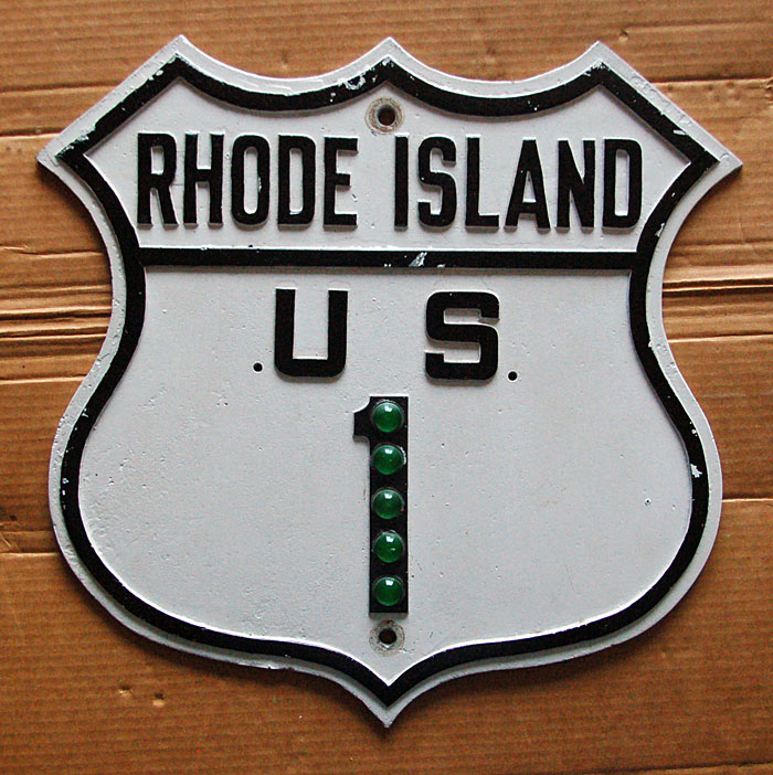 1930s highway marker.