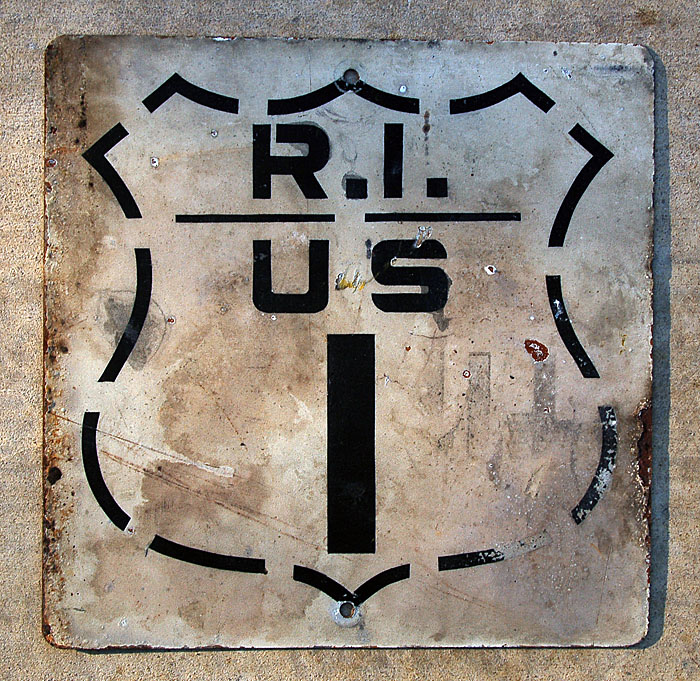 1950s highway marker.