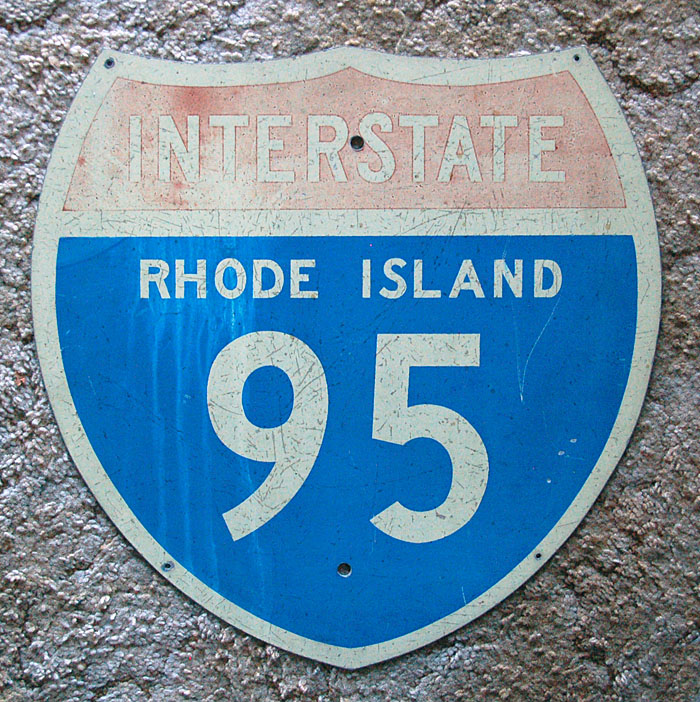 1950s highway marker.