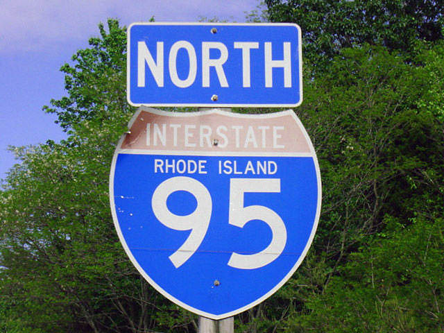 Interstate 95 freeway mainline.