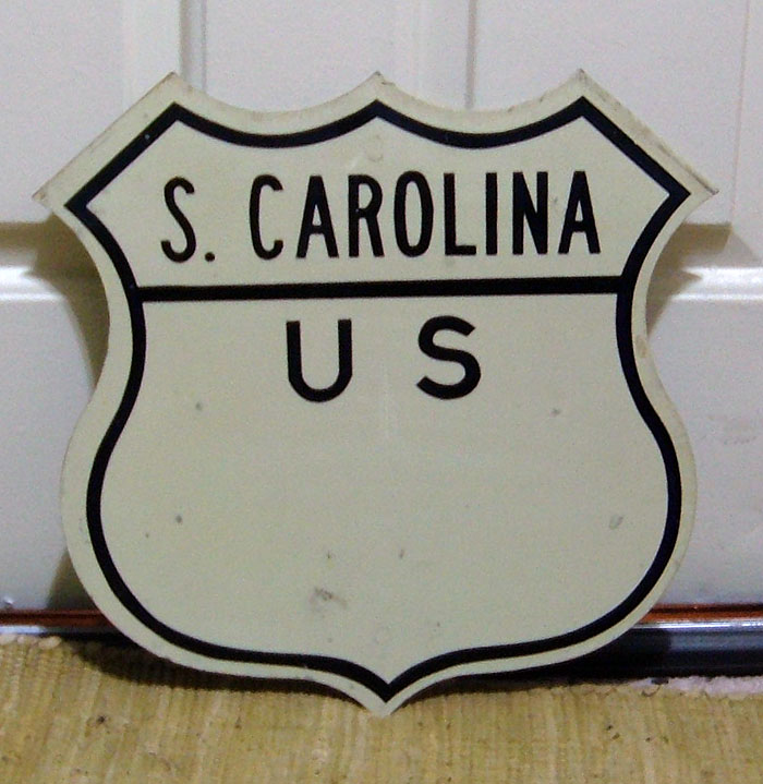 1950s highway marker.