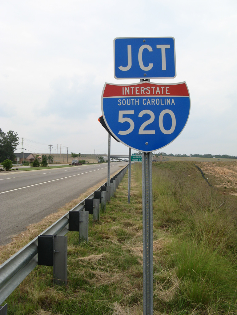Northbound U.S. 1 approaching Interstate 520.