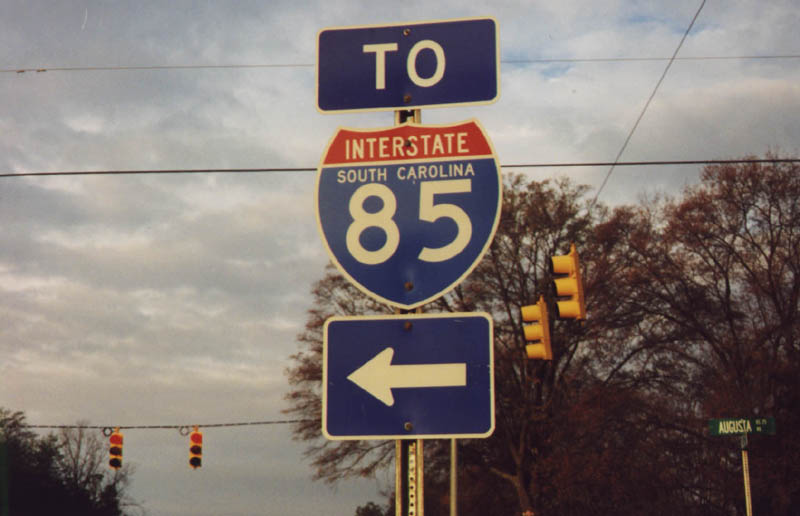 Service road near South Carolina 291 interchange.