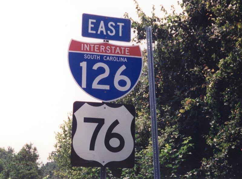 First eastbound shield for Interstate 126.