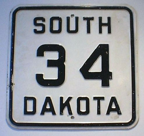 1930s highway marker.