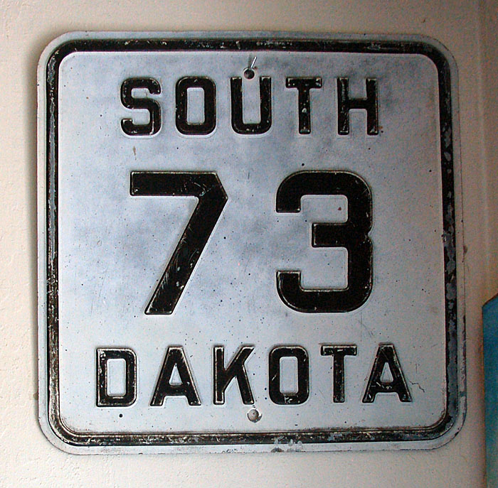 1930s highway marker.