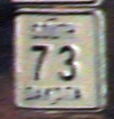 1940s highway marker.