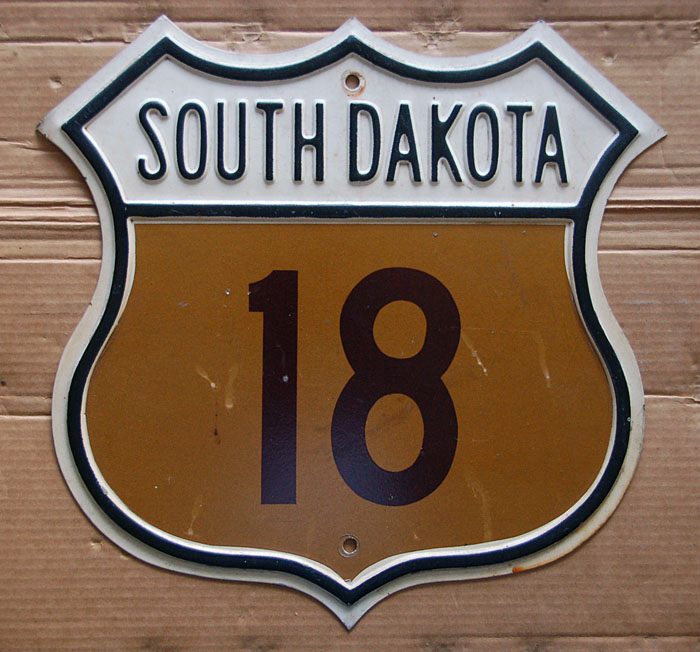 1950s highway marker.