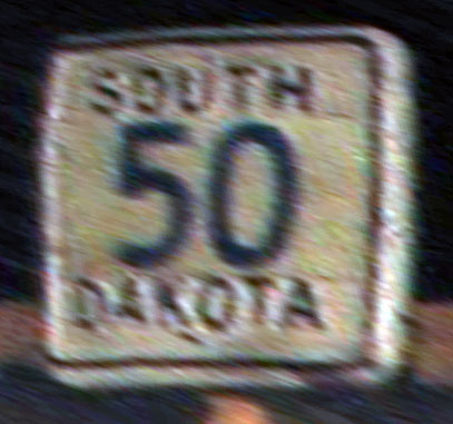 1950s highway marker.