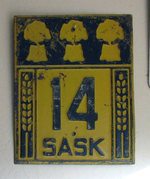 1920s highway marker.