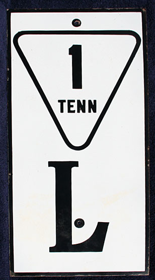 1910s highway marker.