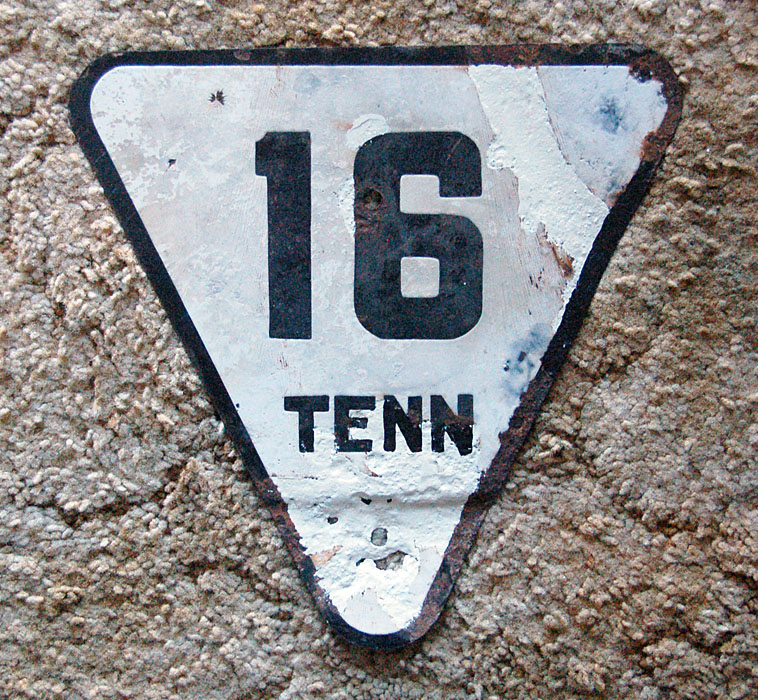 1920s highway marker.