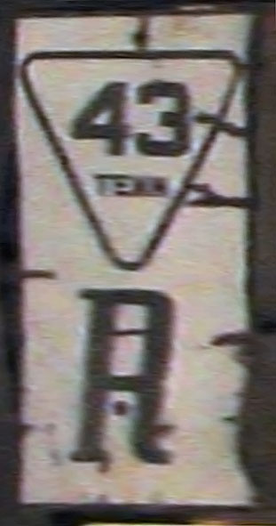 1920s highway marker.
