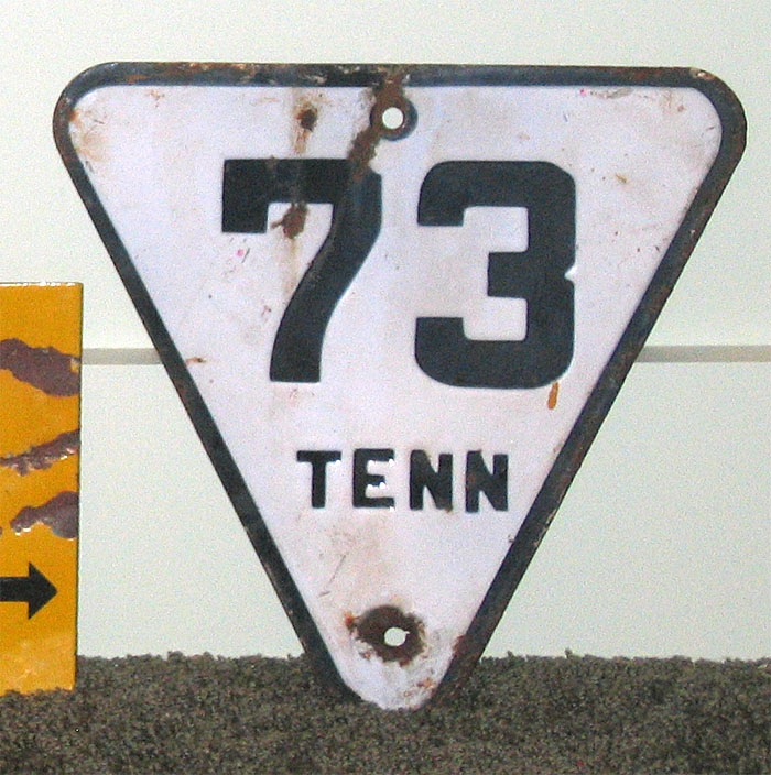 1920s highway marker.