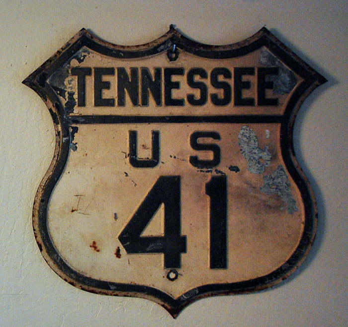 1930s highway marker.