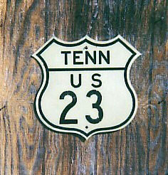 1940s highway marker.