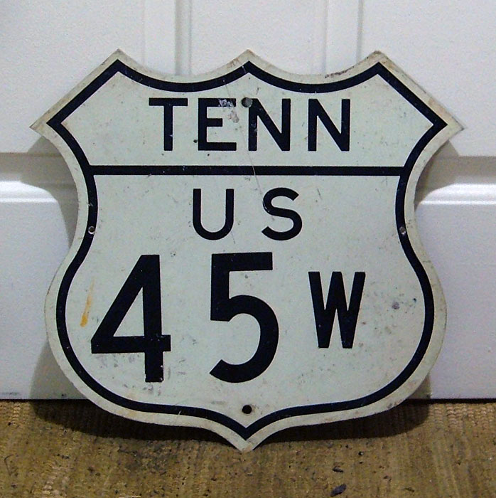 1940s highway marker.