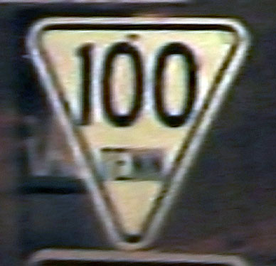 1950s highway marker.