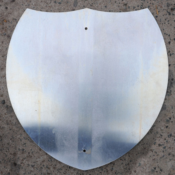 This interstate shield is 24x24 inches.