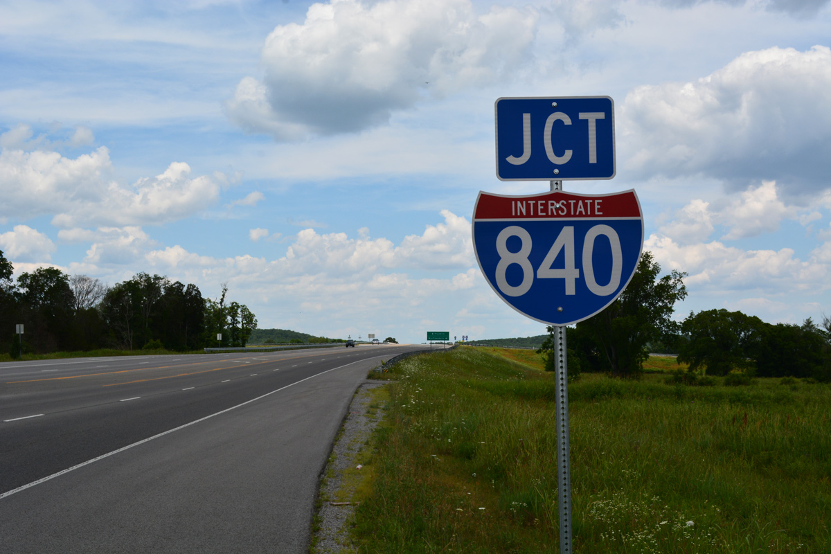 Veterans Parkway north at I-840, west of Murphreesboro.