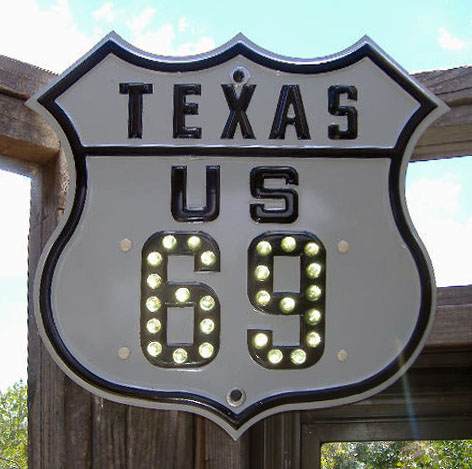 1920s highway marker.