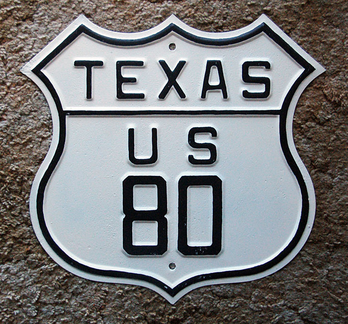 1920s highway marker.