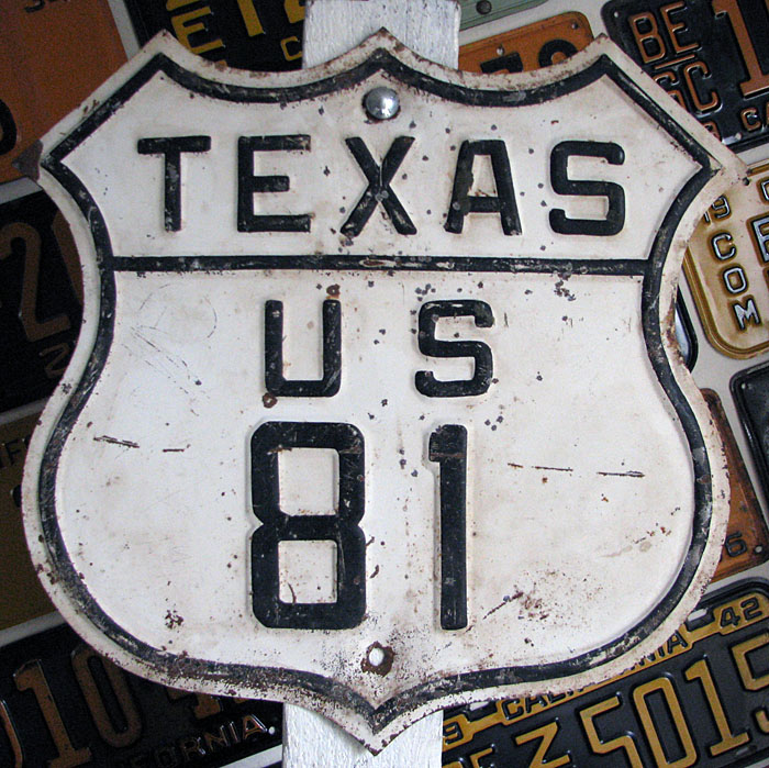 1920s highway marker.
